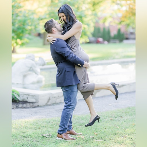 Zara Satin Cowl Neck Midi Slip Dress — Mauve — Size Medium - Picture 2 of 10